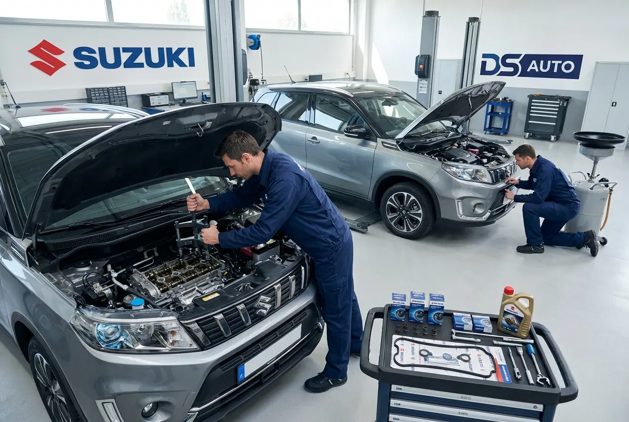 Замена маслосъемных колпачков на двигателе Suzuki в автосервисе DS Auto в Жуковском
